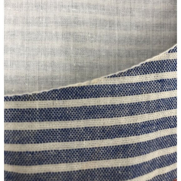 THML Women's Striped Embroidered Mini Beach Dress Size S Coastal Summer Tassels - Picture 7 of 9